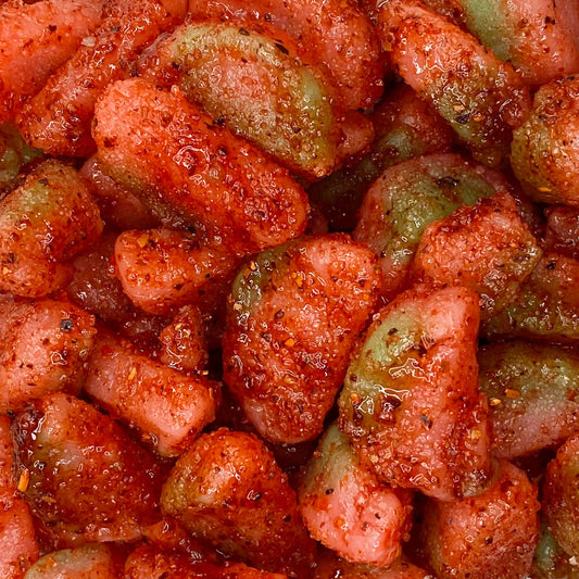 Sour Watermelons with Chamoy Boy Sauce